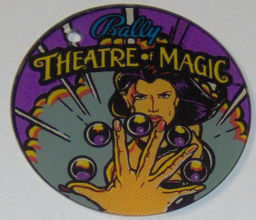 Bally Theatre of Magic (TOM) Plastic Round Key Tag / Fob